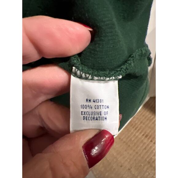 Polo Ralph Lauren size XL men’s 1/4 zip pullover top in green - Picture 3 of 3
